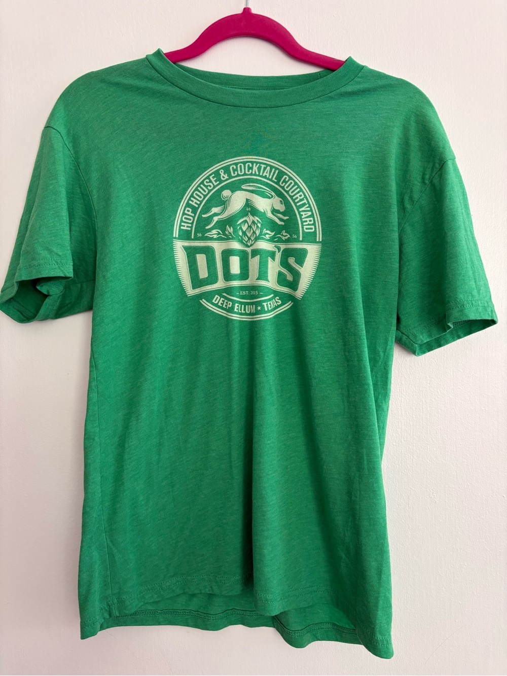 Dots Green Short-Sleeve Logo Tee - Men's Casual Shirt